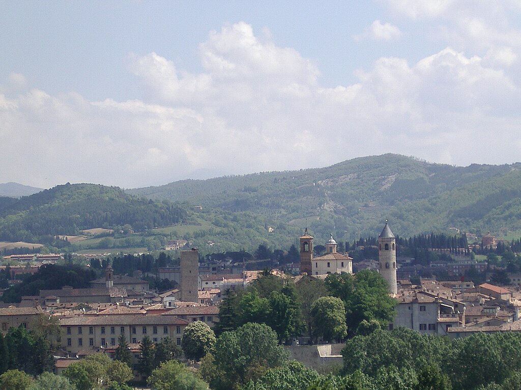 Panorama di Città di Castello nell’Alta Valle del Tevere