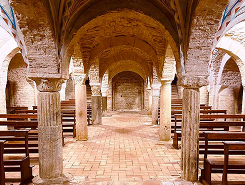 Abbazia di Montecorona nelle colline umbre vicino a Umbertide